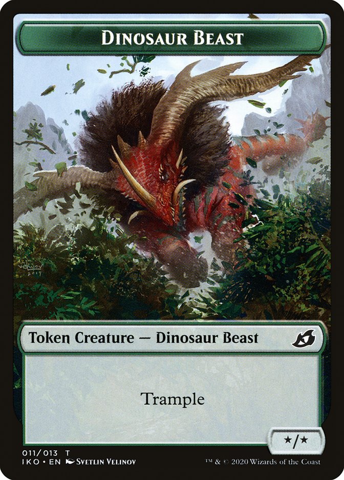 Dinosaur Beast Token [Ikoria: Lair of Behemoths] | Webway Games
