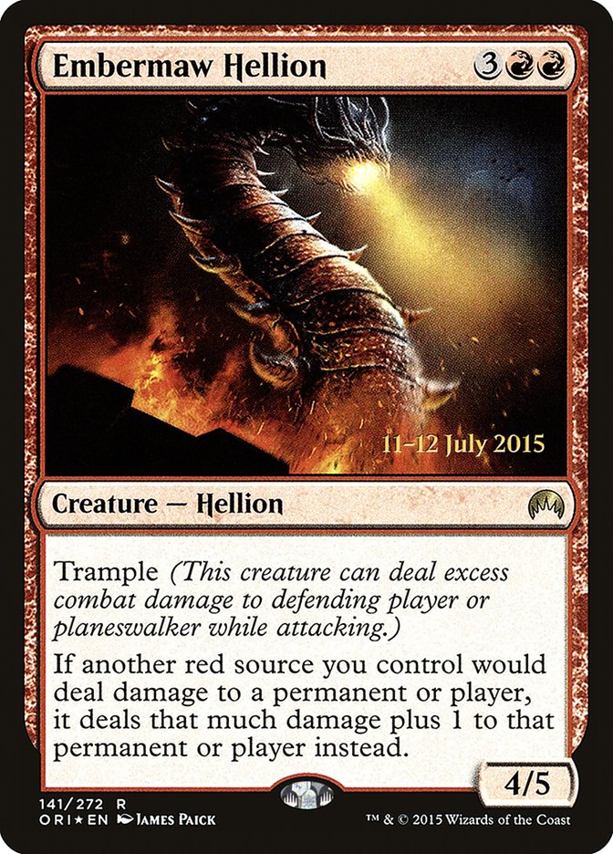 Embermaw Hellion [Magic Origins Prerelease Promos] | Webway Games