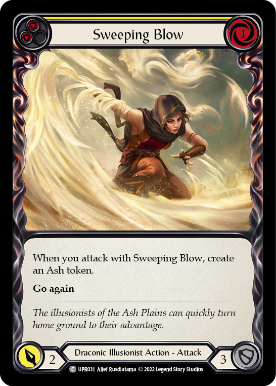 Sweeping Blow (Yellow) [UPR031] (Uprising)  Rainbow Foil | Webway Games
