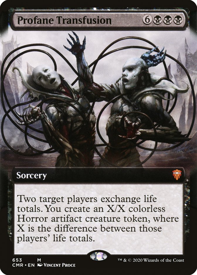 Profane Transfusion (Extended Art) [Commander Legends] | Webway Games