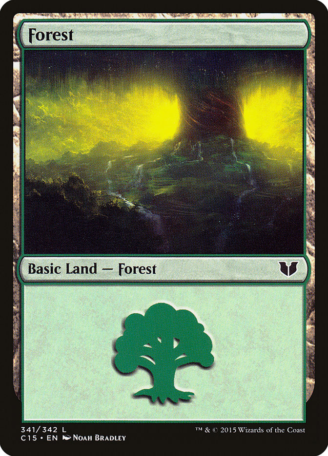 Forest (341) [Commander 2015] | Webway Games