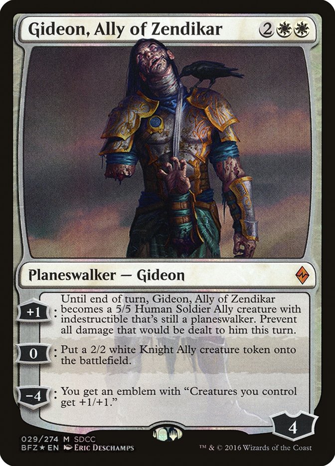 Gideon, Ally of Zendikar [San Diego Comic-Con 2016] | Webway Games
