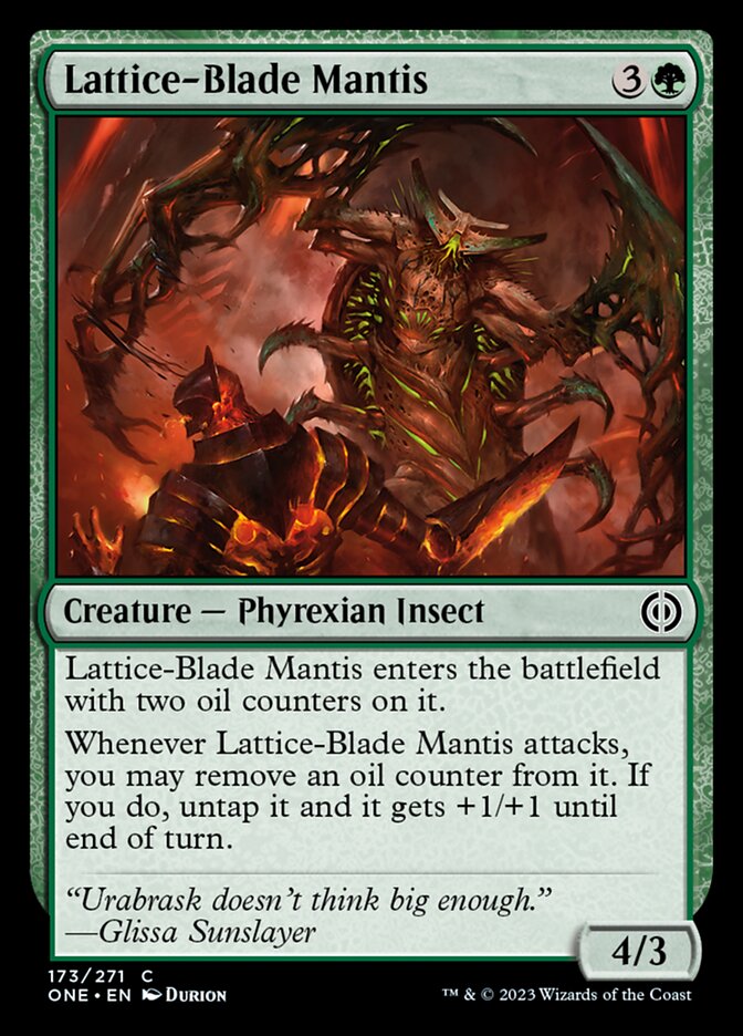Lattice-Blade Mantis [Phyrexia: All Will Be One] | Webway Games