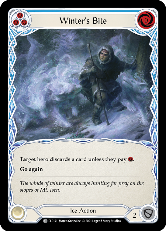 Winter's Bite (Blue) [ELE171] (Tales of Aria)  1st Edition Normal | Webway Games