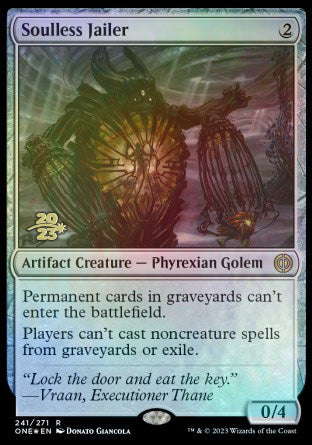 Soulless Jailer [Phyrexia: All Will Be One Prerelease Promos] | Webway Games