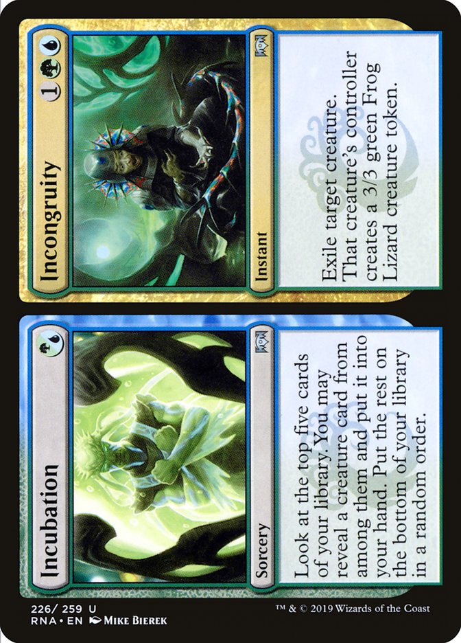 Incubation // Incongruity [Ravnica Allegiance] | Webway Games