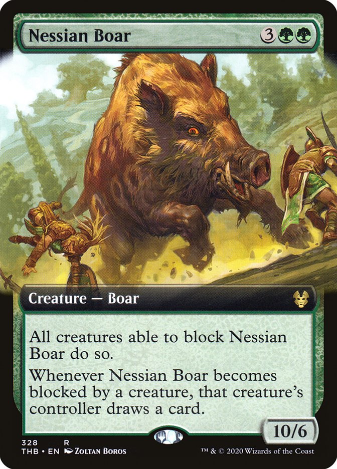 Nessian Boar (Extended Art) [Theros Beyond Death] | Webway Games