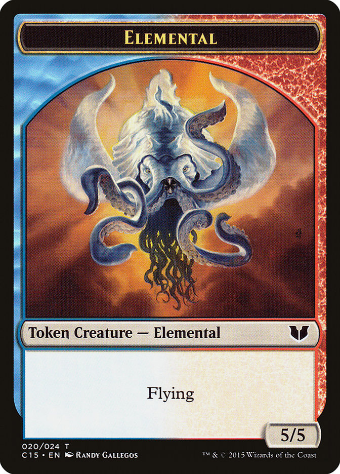 Drake // Elemental (020) Double-Sided Token [Commander 2015 Tokens] | Webway Games