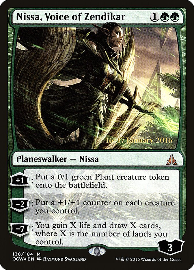 Nissa, Voice of Zendikar (Prerelease) [Oath of the Gatewatch Prerelease Promos] | Webway Games
