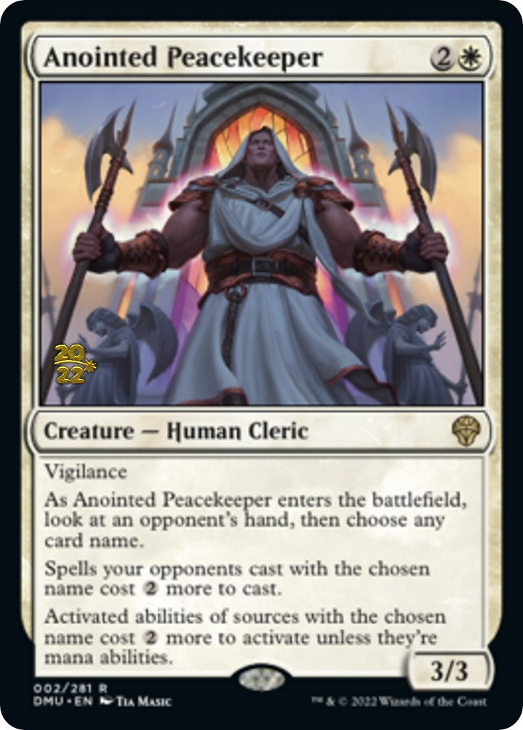 Anointed Peacekeeper [Dominaria United Prerelease Promos] | Webway Games