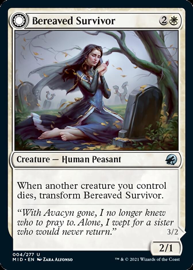 Bereaved Survivor // Dauntless Avenger [Innistrad: Midnight Hunt] | Webway Games