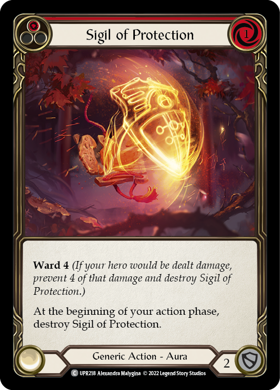 Sigil of Protection (Red) [UPR218] (Uprising)  Rainbow Foil | Webway Games