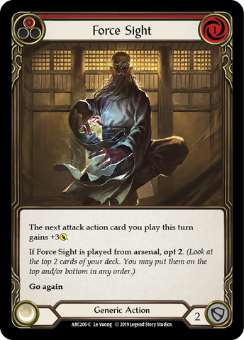 Force Sight (Red) [ARC206-C] 1st Edition Normal