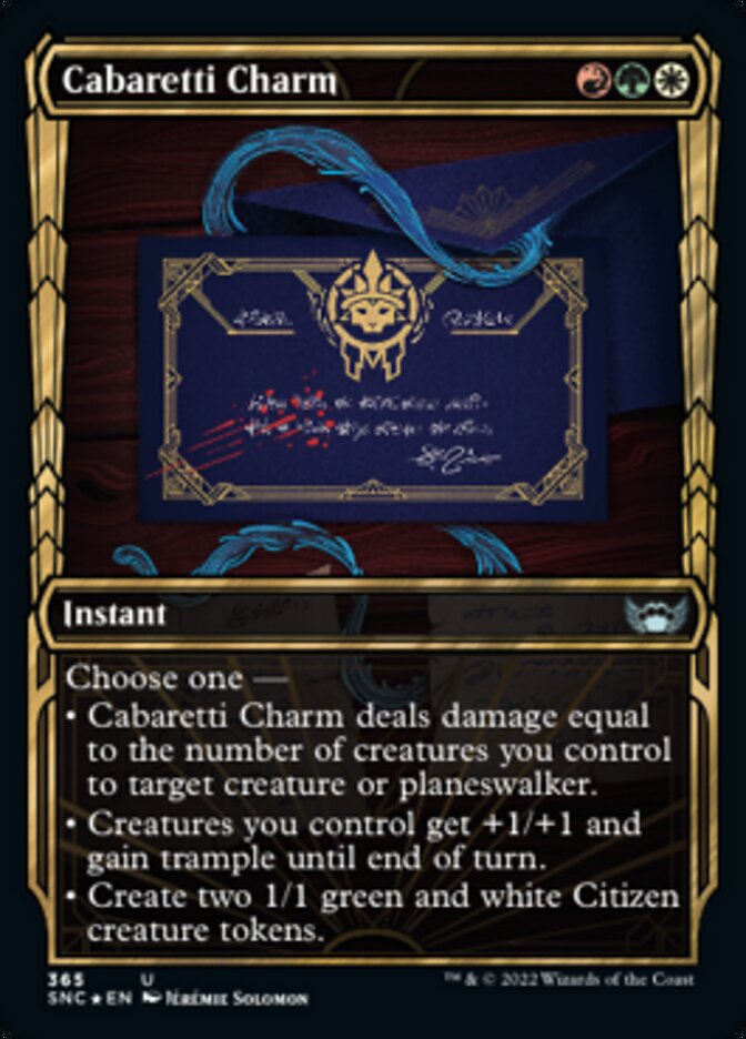 Cabaretti Charm (Showcase Golden Age Gilded Foil) [Streets of New Capenna] | Webway Games
