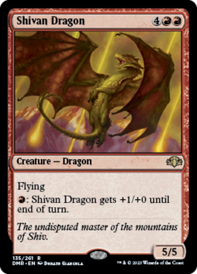 Shivan Dragon [Dominaria Remastered] | Webway Games
