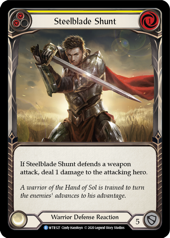Steelblade Shunt (Yellow) [U-WTR127] (Welcome to Rathe Unlimited)  Unlimited Normal | Webway Games
