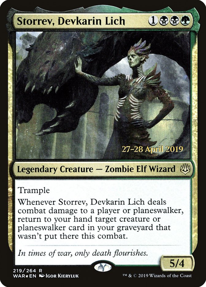 Storrev, Devkarin Lich  [War of the Spark Prerelease Promos] | Webway Games
