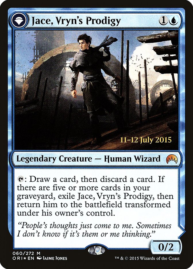 Jace, Vryn's Prodigy // Jace, Telepath Unbound [Magic Origins Prerelease Promos] | Webway Games