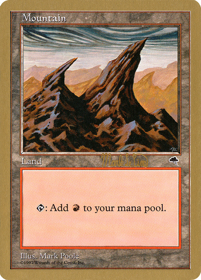 Mountain (mlp344) (Mark Le Pine) [World Championship Decks 1999] | Webway Games