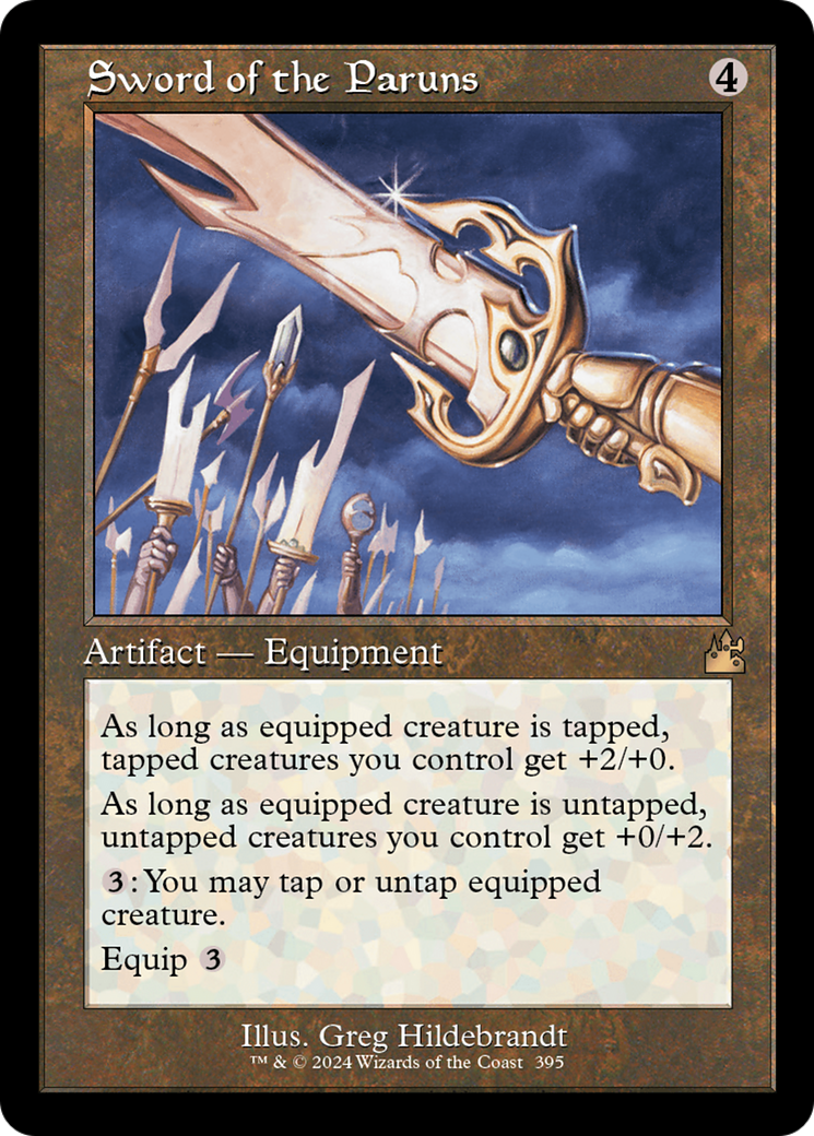 Sword of the Paruns (Retro Frame) [Ravnica Remastered] | Webway Games