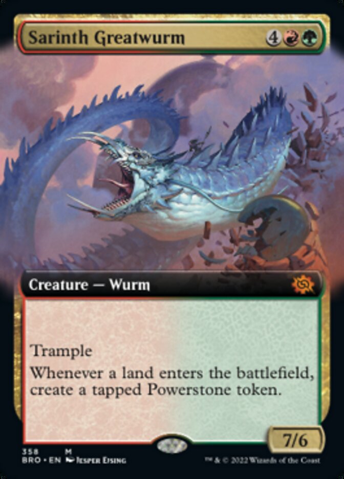 Sarinth Greatwurm (Extended Art) [The Brothers' War] | Webway Games