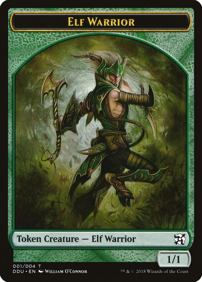 Elf Warrior Token [Duel Decks: Elves vs. Inventors Tokens] | Webway Games
