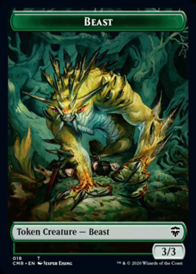 Beast (18) // Beast Token (19) [Commander Legends Tokens] | Webway Games