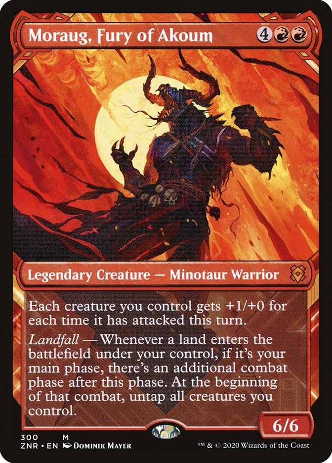 Moraug, Fury of Akoum (Showcase) [Zendikar Rising] | Webway Games