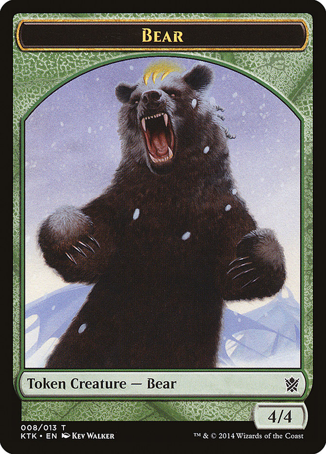 Bear [Khans of Tarkir Tokens] | Webway Games