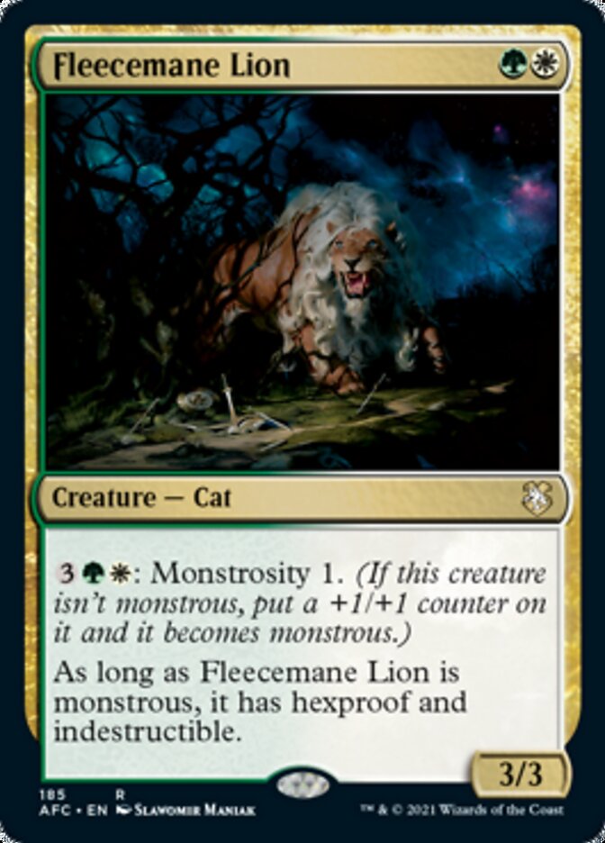 Fleecemane Lion [Dungeons & Dragons: Adventures in the Forgotten Realms Commander] | Webway Games