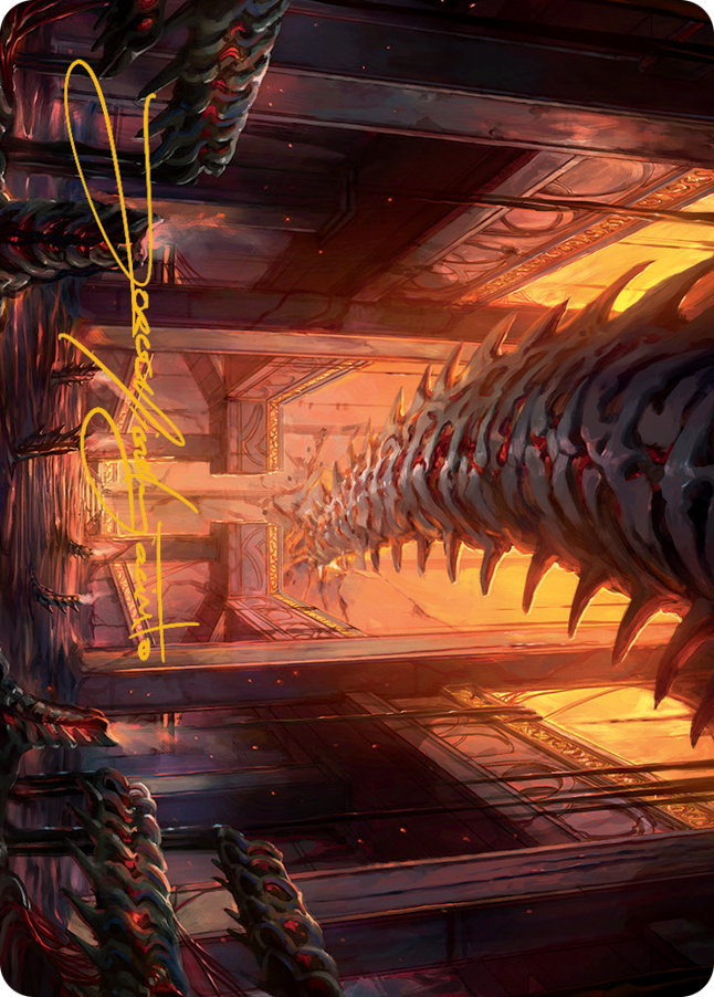 Bloodfell Caves Art Card (Gold-Stamped Signature) [March of the Machine Art Series] | Webway Games