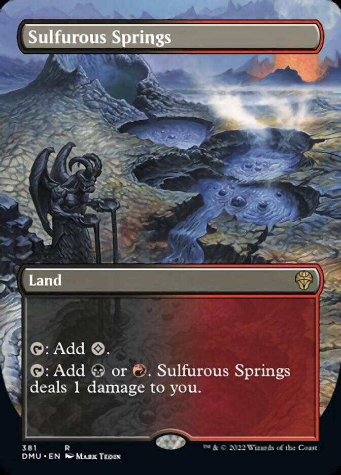 Sulfurous Springs (Borderless Alternate Art) [Dominaria United] | Webway Games