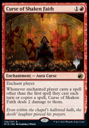 Curse of Shaken Faith (Promo Pack) [Innistrad: Midnight Hunt Promos] | Webway Games