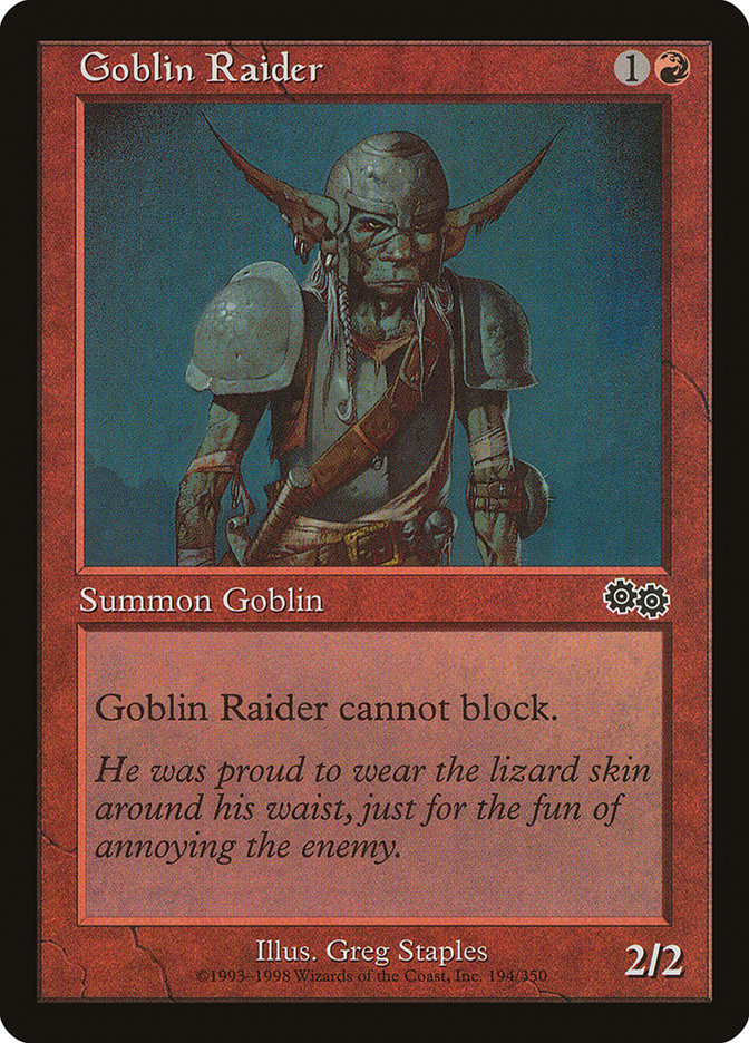 Goblin Raider [Urza's Saga] | Webway Games