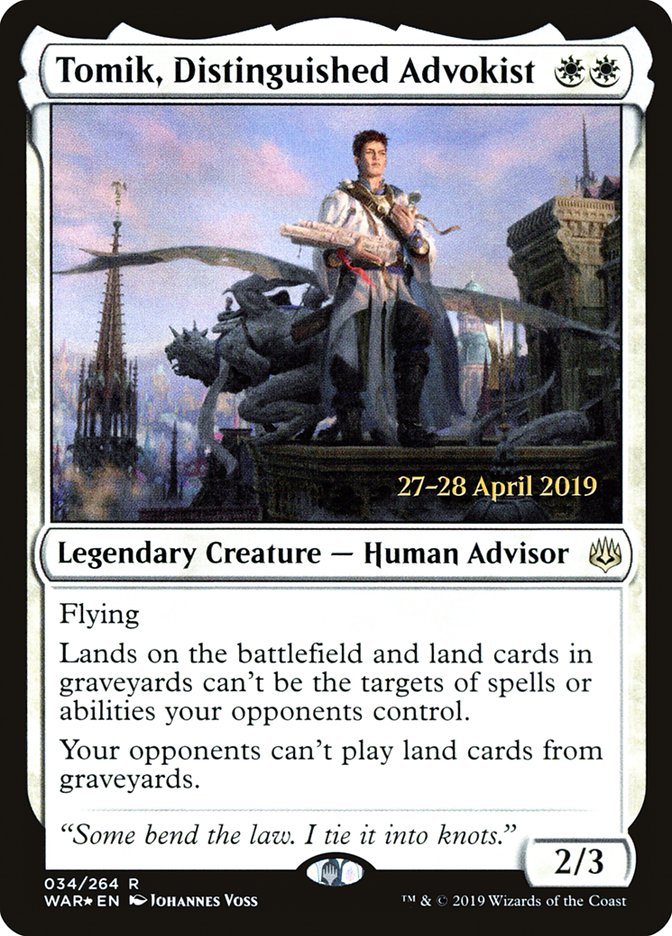 Tomik, Distinguished Advokist  [War of the Spark Prerelease Promos] | Webway Games