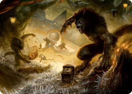 Storm the Festival Art Card [Innistrad: Midnight Hunt Art Series] | Webway Games