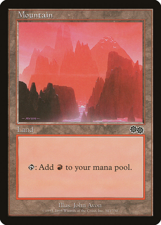 Mountain (#343) [Urza's Saga] | Webway Games