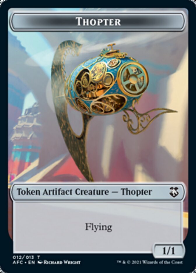 Thopter // Treasure Double-sided Token [Dungeons & Dragons: Adventures in the Forgotten Realms Commander Tokens] | Webway Games