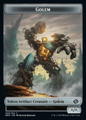 Powerstone // Golem Double-Sided Token [The Brothers' War Tokens] | Webway Games