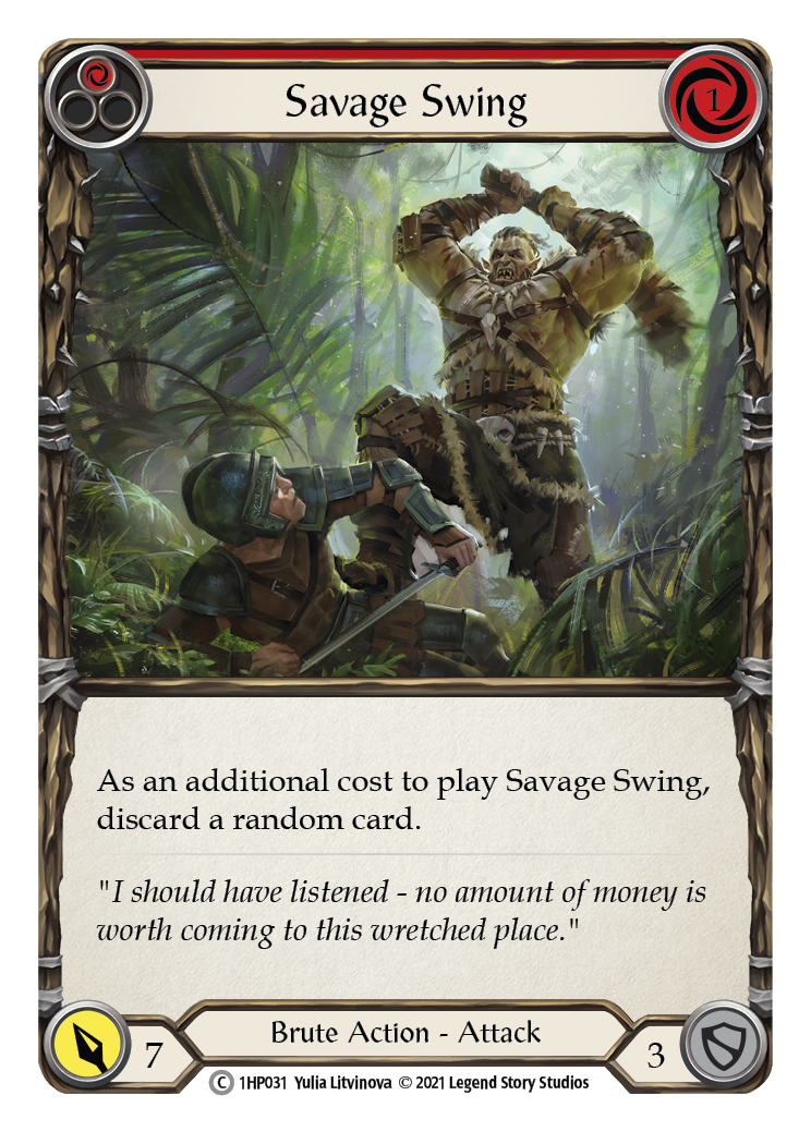 Savage Swing (Red) [1HP031] | Webway Games