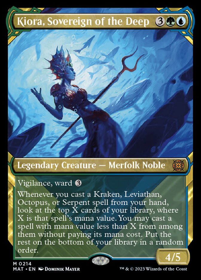 Kiora, Sovereign of the Deep (Showcase Halo Foil) [March of the Machine: The Aftermath] | Webway Games