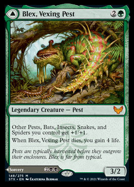 Blex, Vexing Pest // Search for Blex [Strixhaven: School of Mages] | Webway Games