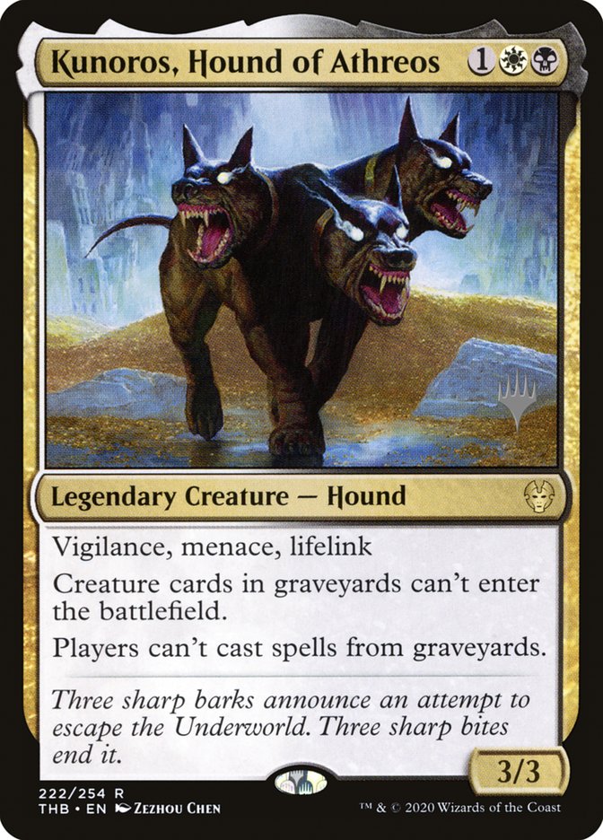 Kunoros, Hound of Athreos (Promo Pack) [Theros Beyond Death Promos] | Webway Games