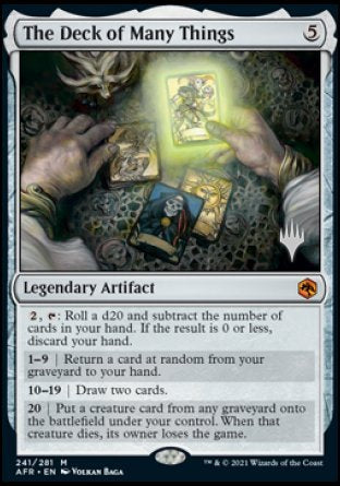 The Deck of Many Things (Promo Pack) [Dungeons & Dragons: Adventures in the Forgotten Realms Promos] | Webway Games