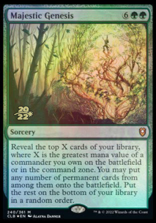 Majestic Genesis [Commander Legends: Battle for Baldur's Gate Prerelease Promos] | Webway Games