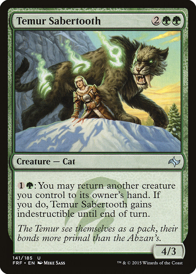 Temur Sabertooth [Fate Reforged] | Webway Games
