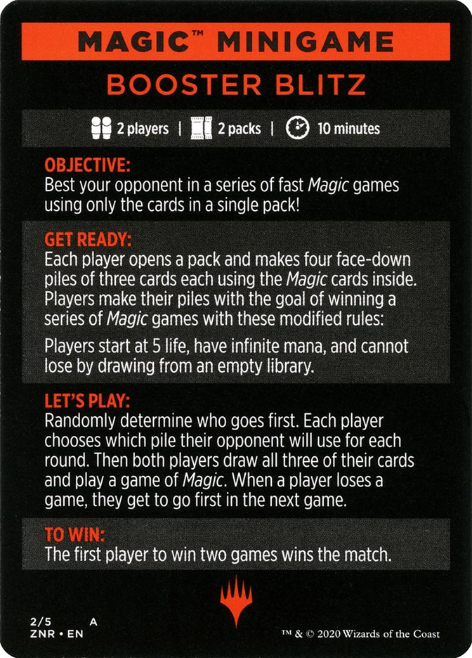 Booster Blitz (Magic Minigame) [Zendikar Rising Minigame] | Webway Games