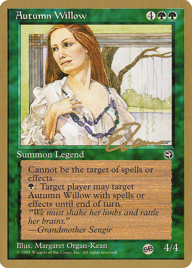 Autumn Willow (Eric Tam) (SB) [Pro Tour Collector Set] | Webway Games