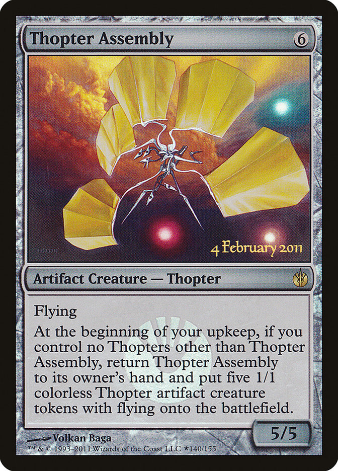Thopter Assembly [Mirrodin Besieged Prerelease Promos] | Webway Games