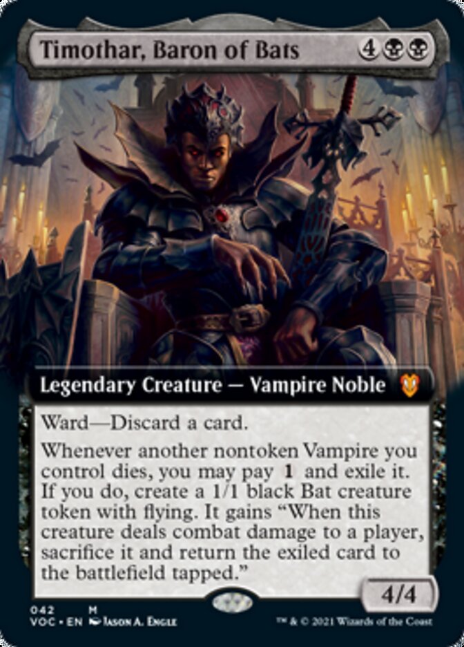 Timothar, Baron of Bats (Extended) [Innistrad: Crimson Vow Commander] | Webway Games